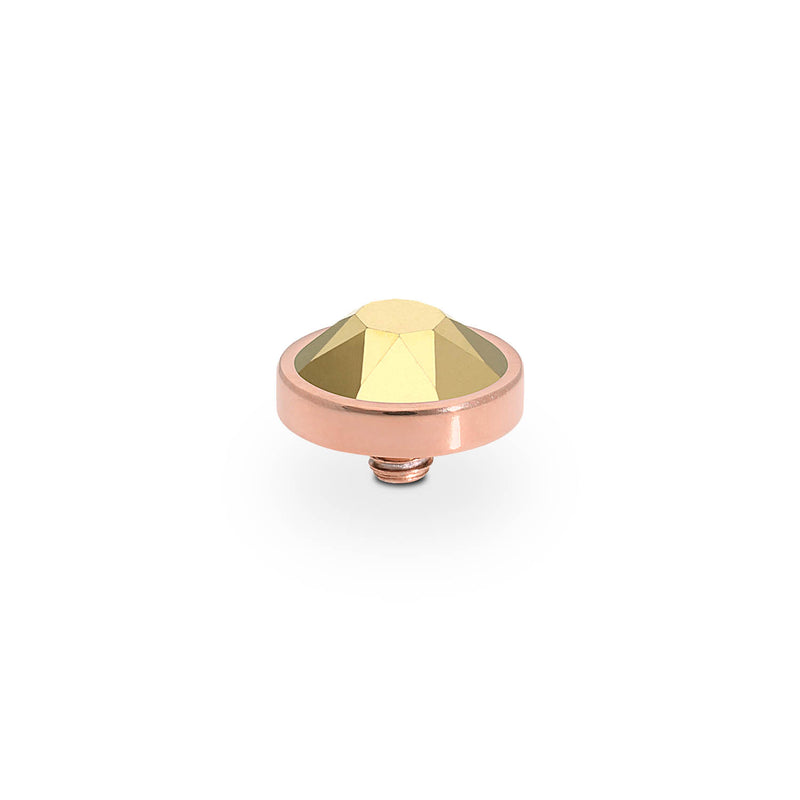 Bottone Top 10 mm - Roségold crystal aurora boreale
