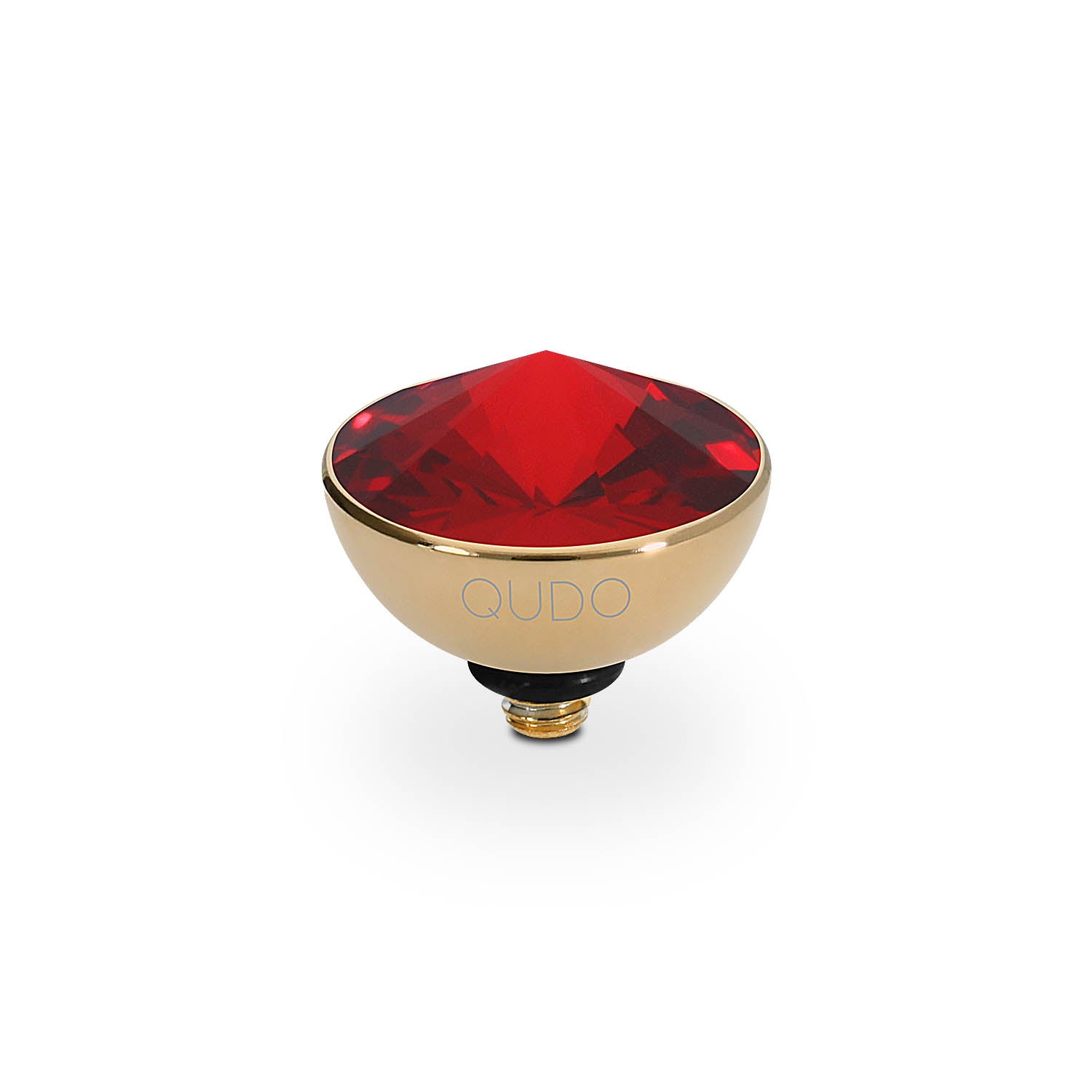 Bottone Top 11.5 mm  - Gold scarlet
