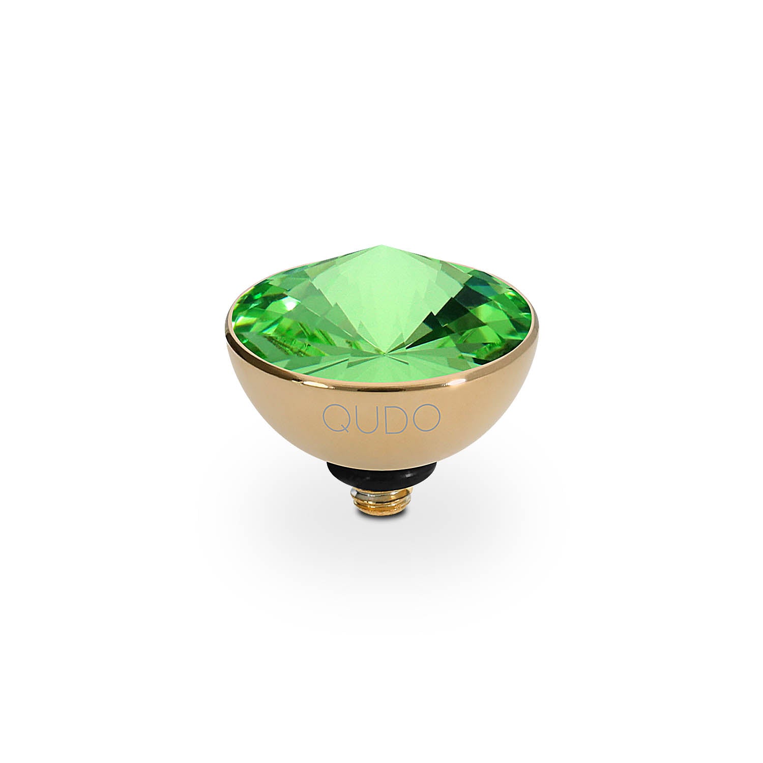 Bottone Top 11.5 mm  - Gold peridot