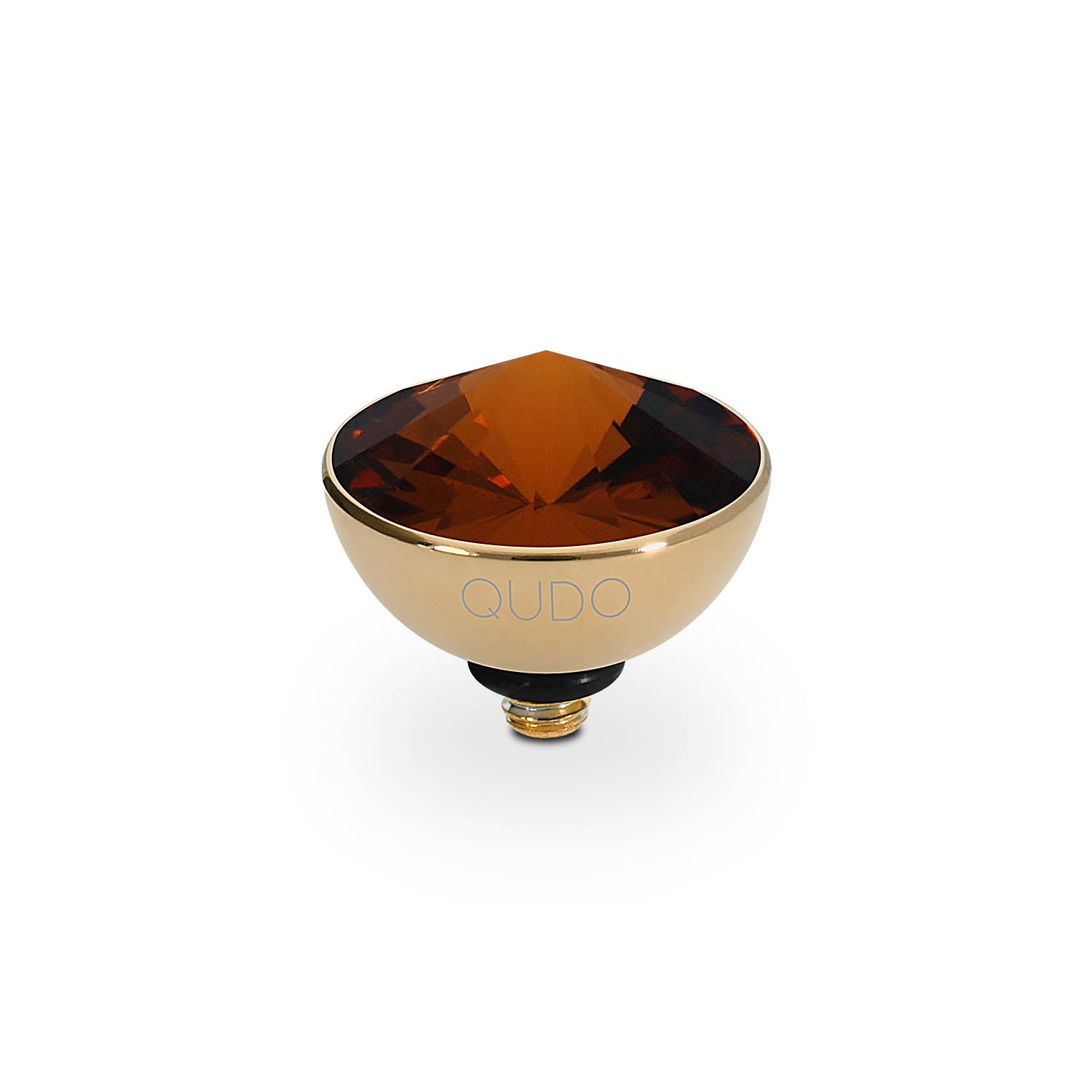 Bottone Top 11.5 mm  - Gold smoked topaz