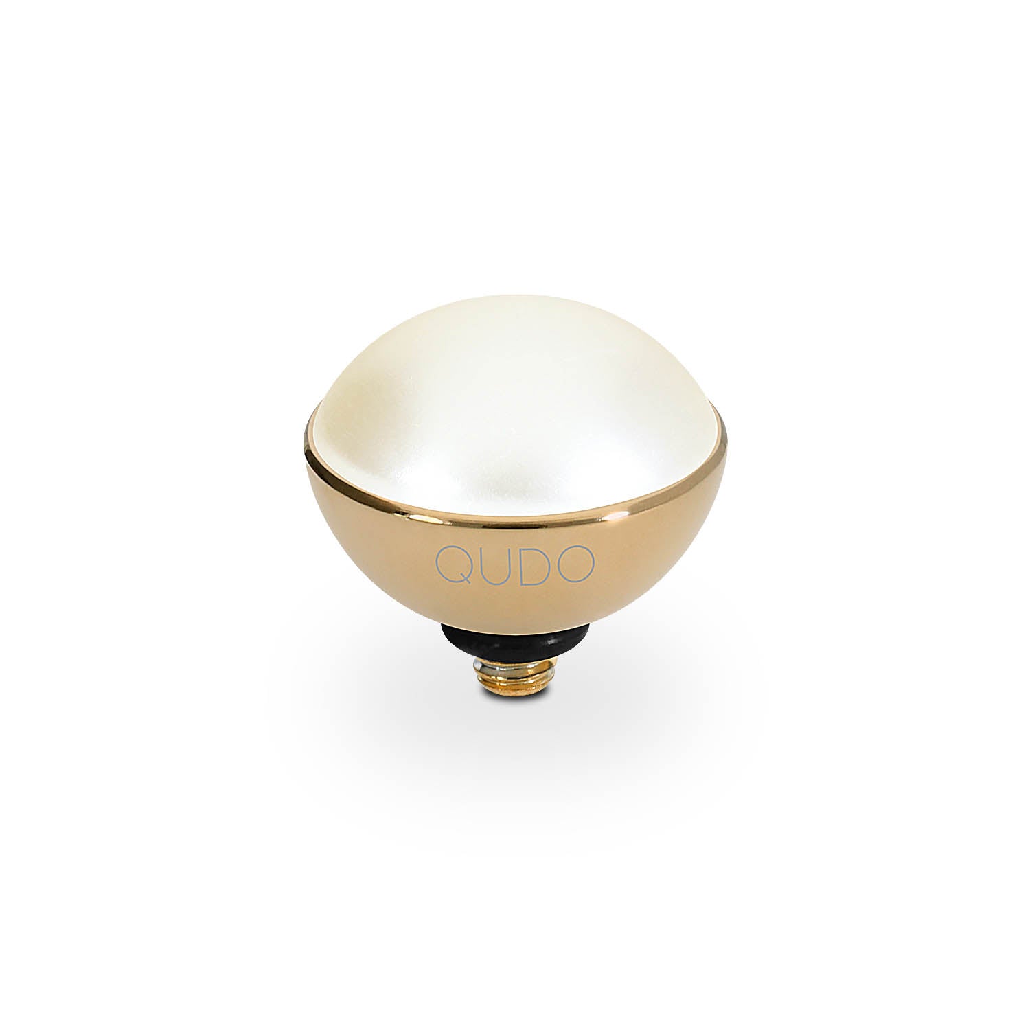 Bottone Top 11.5 mm  - Gold cream pearl