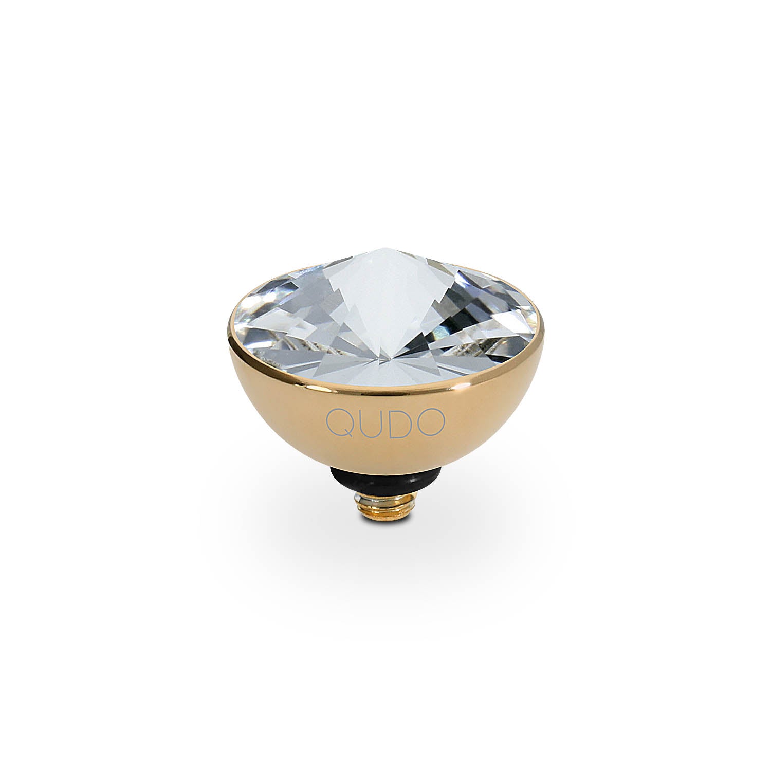 Bottone Top 11.5 mm  - Gold crystal