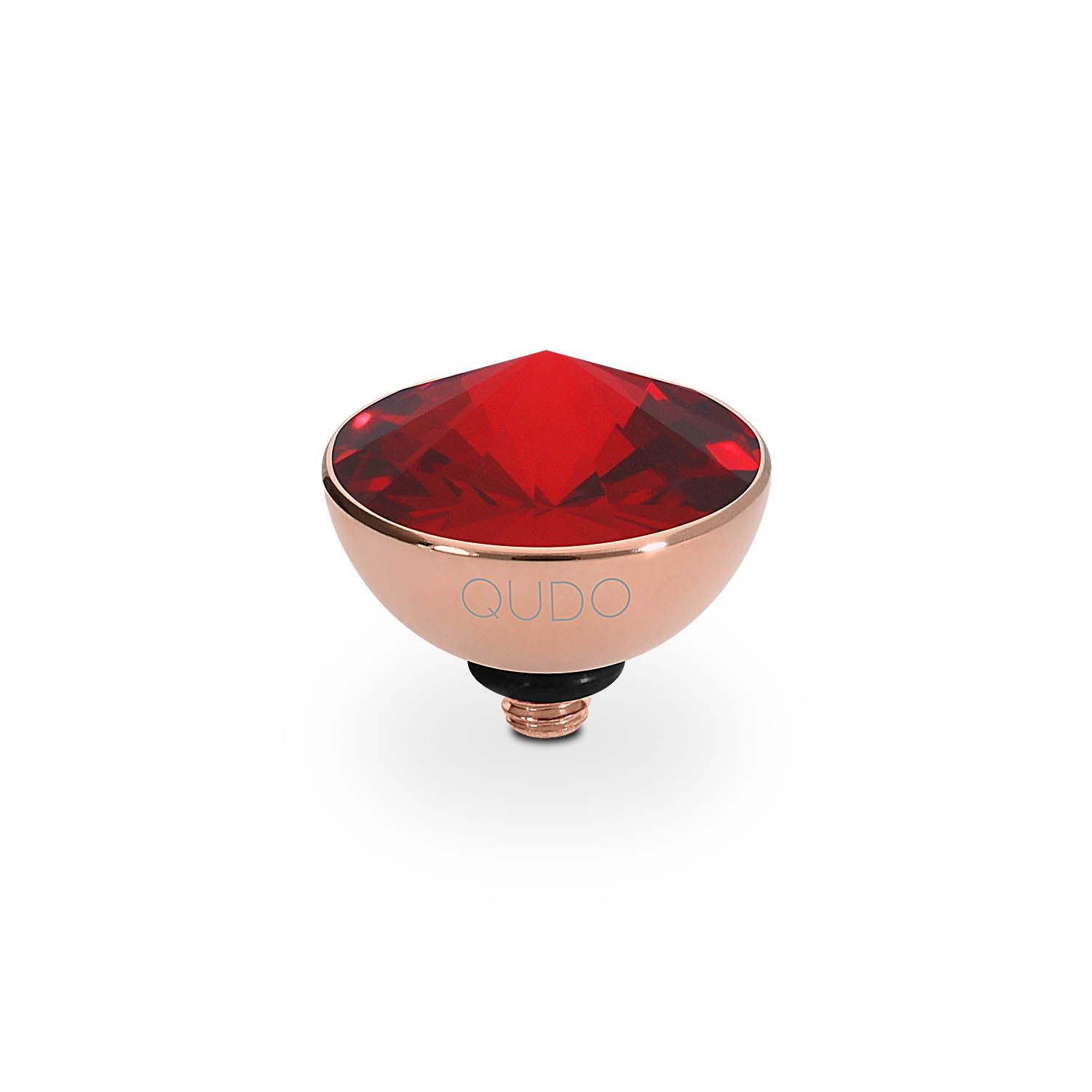 Bottone Top 11.5 mm - Roségold scarlet