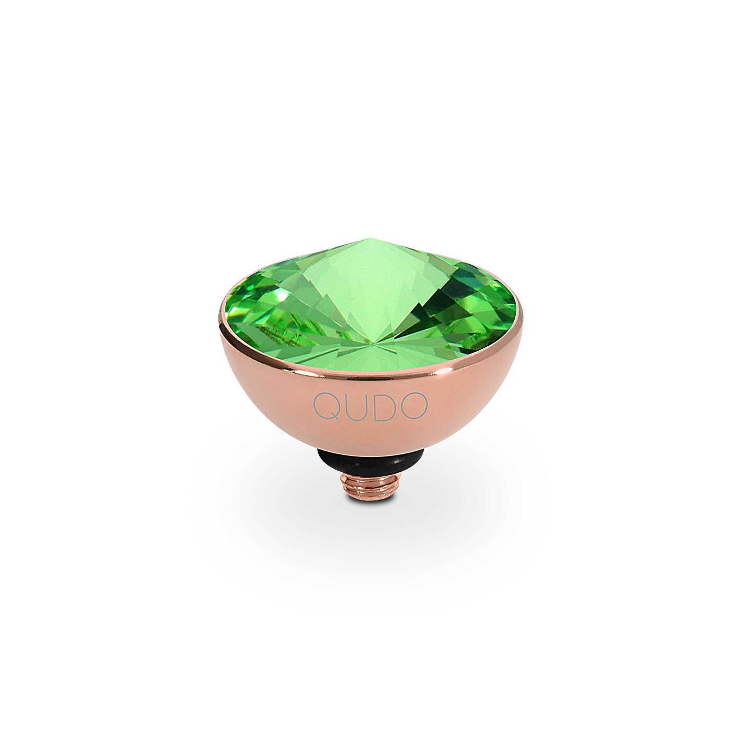 Bottone Top 11.5 mm - Roségold peridot