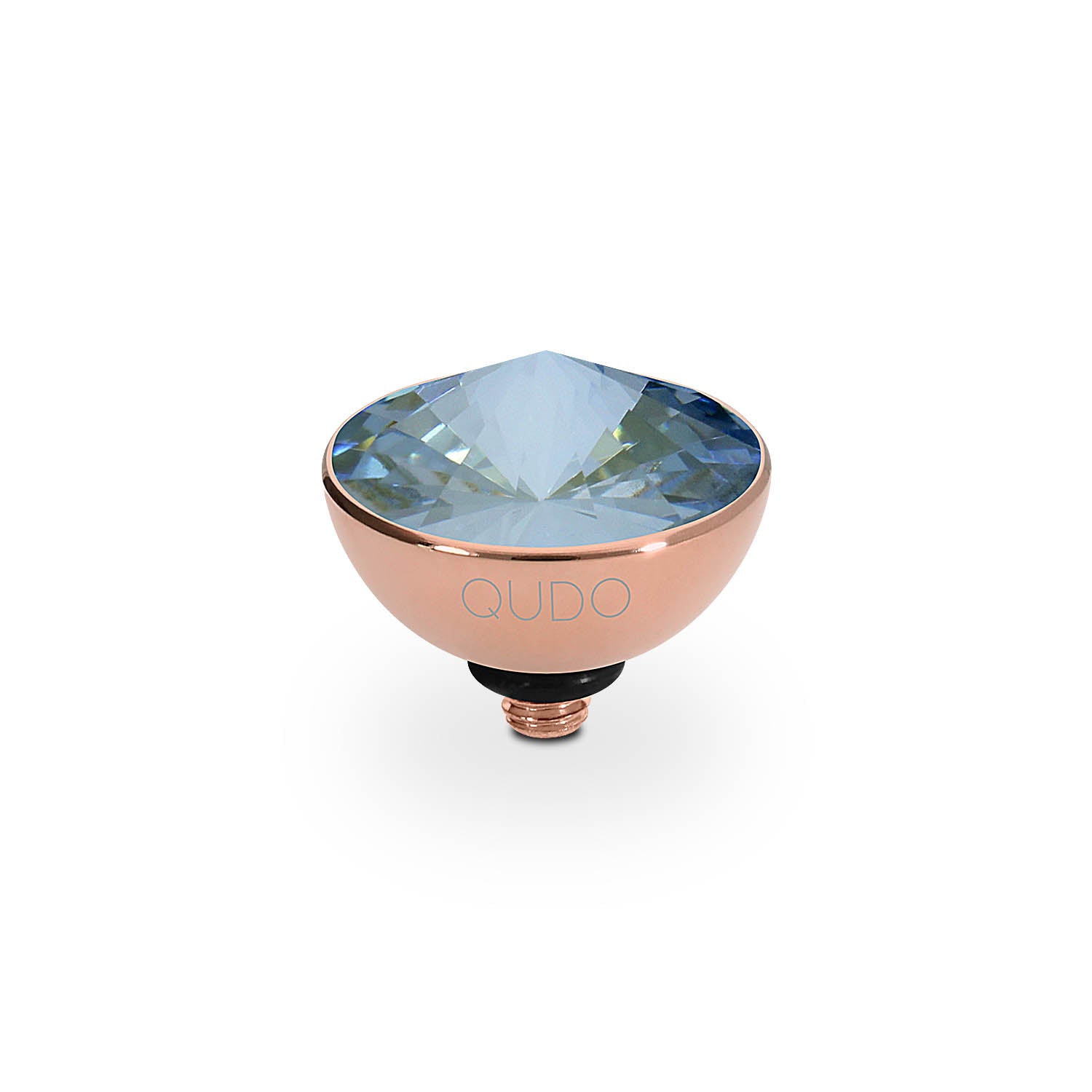Bottone Top 11.5 mm - Roségold blue shade