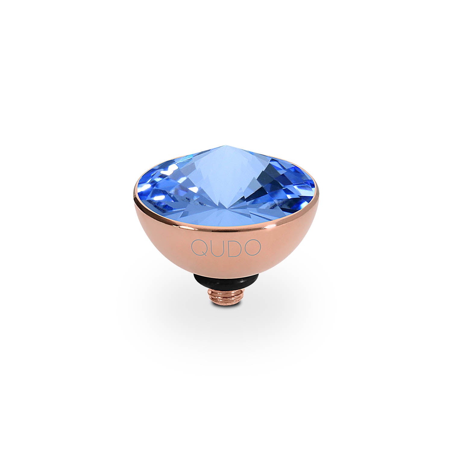 Bottone Top 11.5 mm - Roségold light sapphire