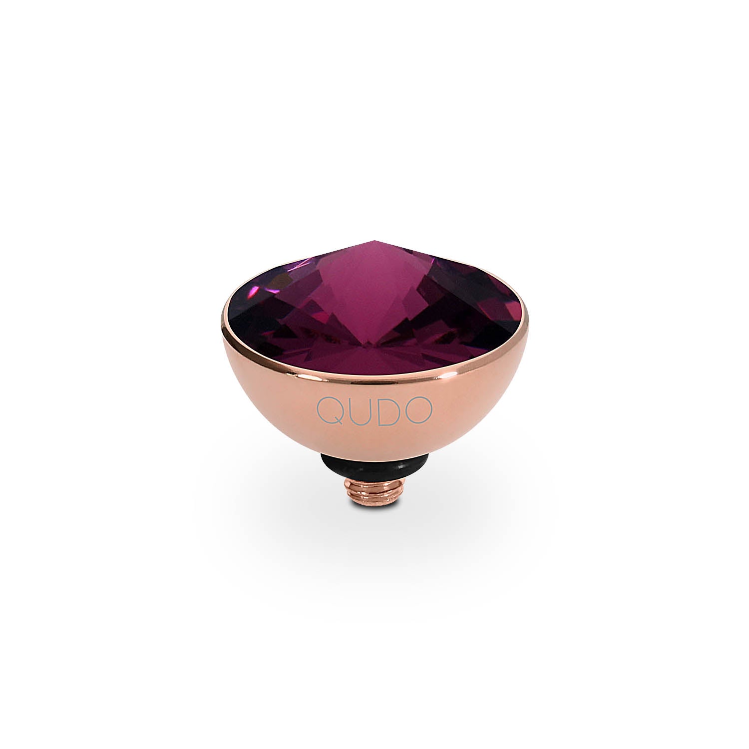 Bottone Top 11.5 mm - Roségold amethyst