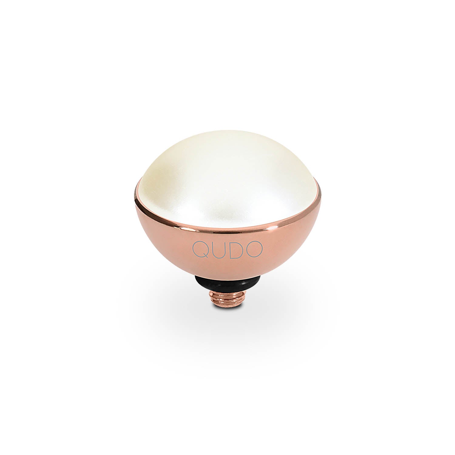 Bottone Top 11.5 mm - Roségold cream pearl