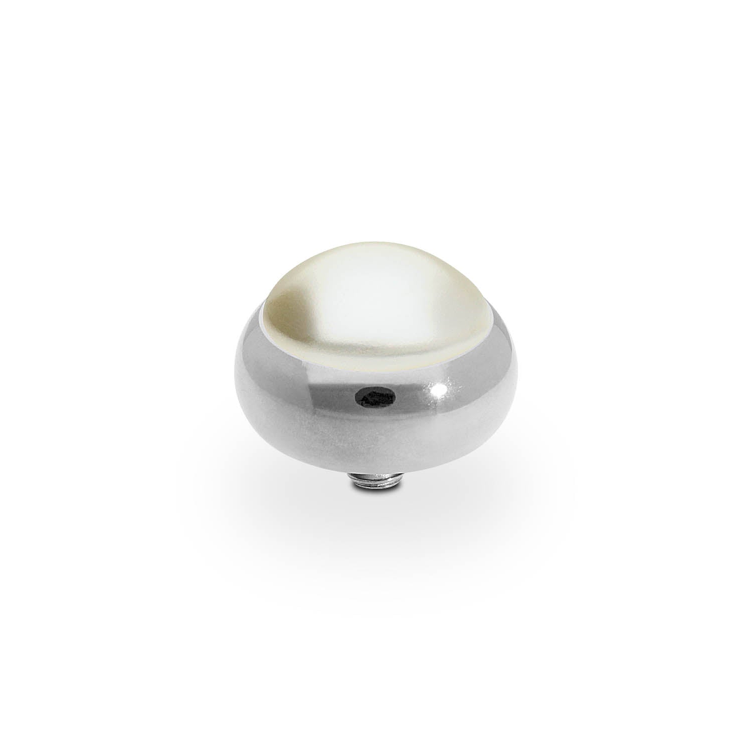 Sesto Top 10 mm - Silber cream pearl