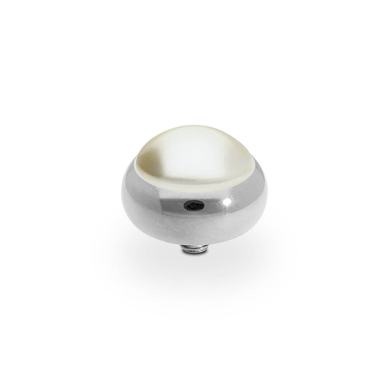 Sesto Top 10 mm - Silber cream pearl