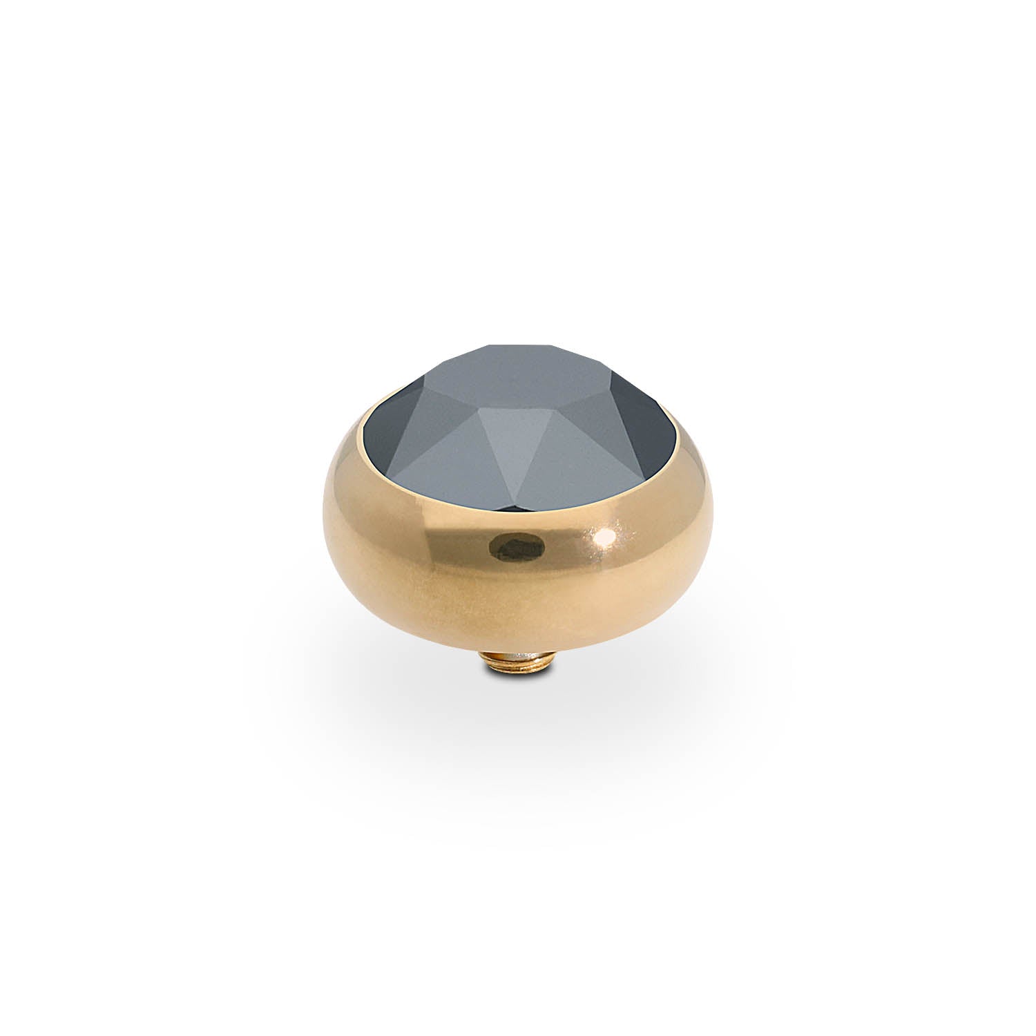 Sesto Top 10 mm - Gold jet hematite