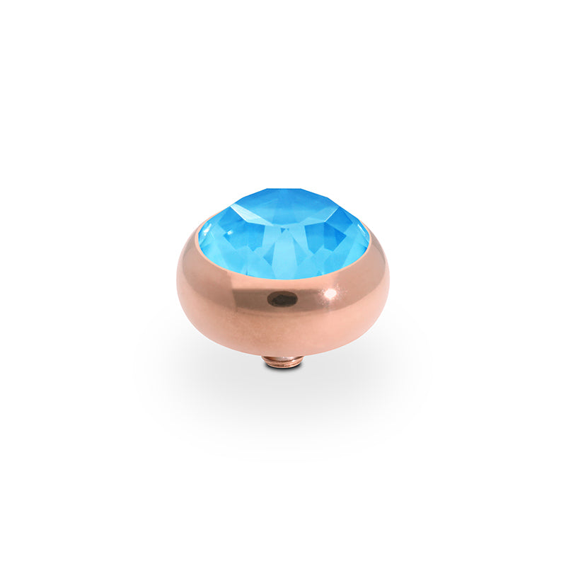 Sesto Top 10 mm - Roségold Crystal Electric Blue Ignite