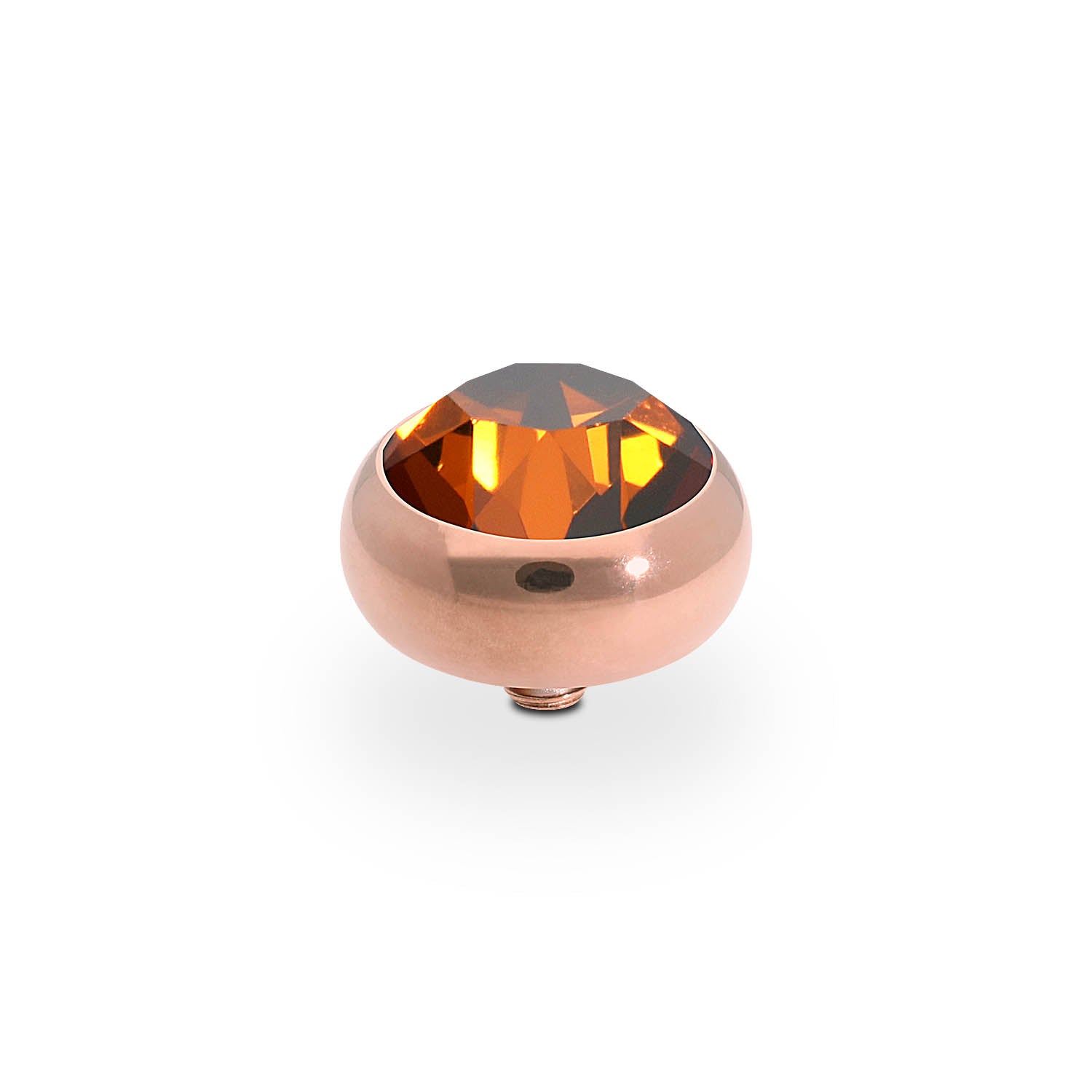 Sesto Top 10 mm - Roségold smoked amber