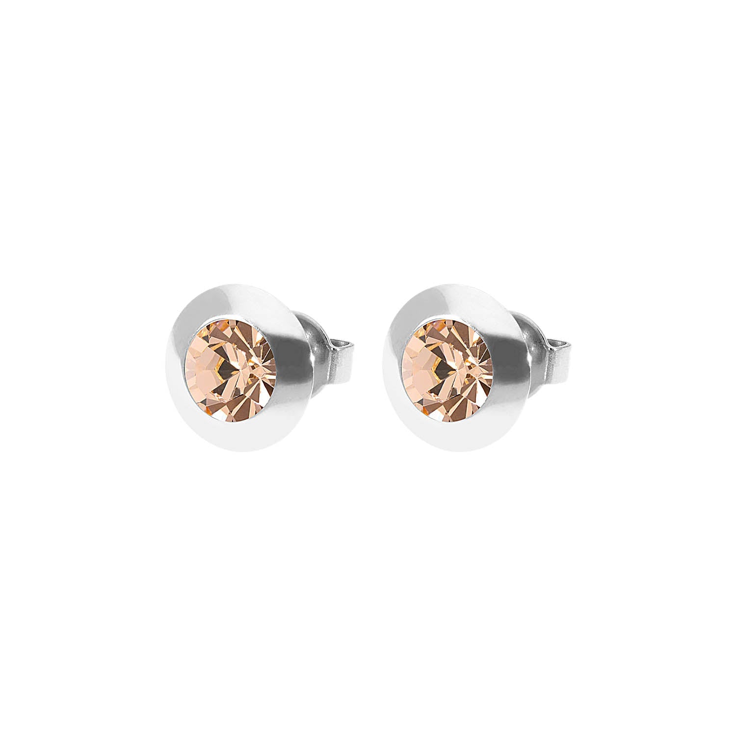 Tondo Ohrstecker 9 mm - Silber