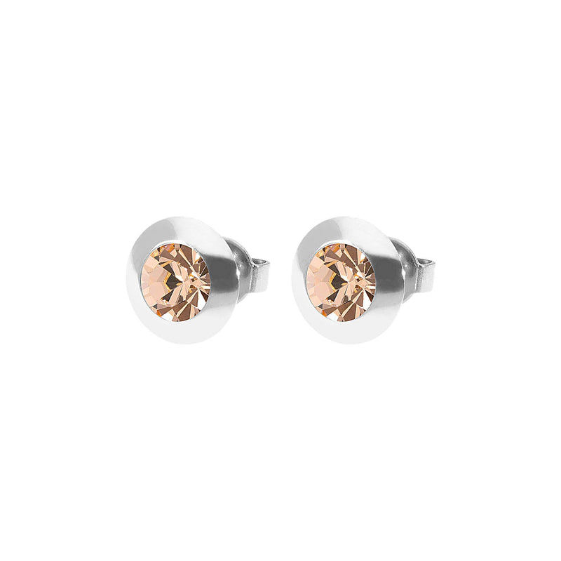 Tondo Ohrstecker 9 mm - Silber