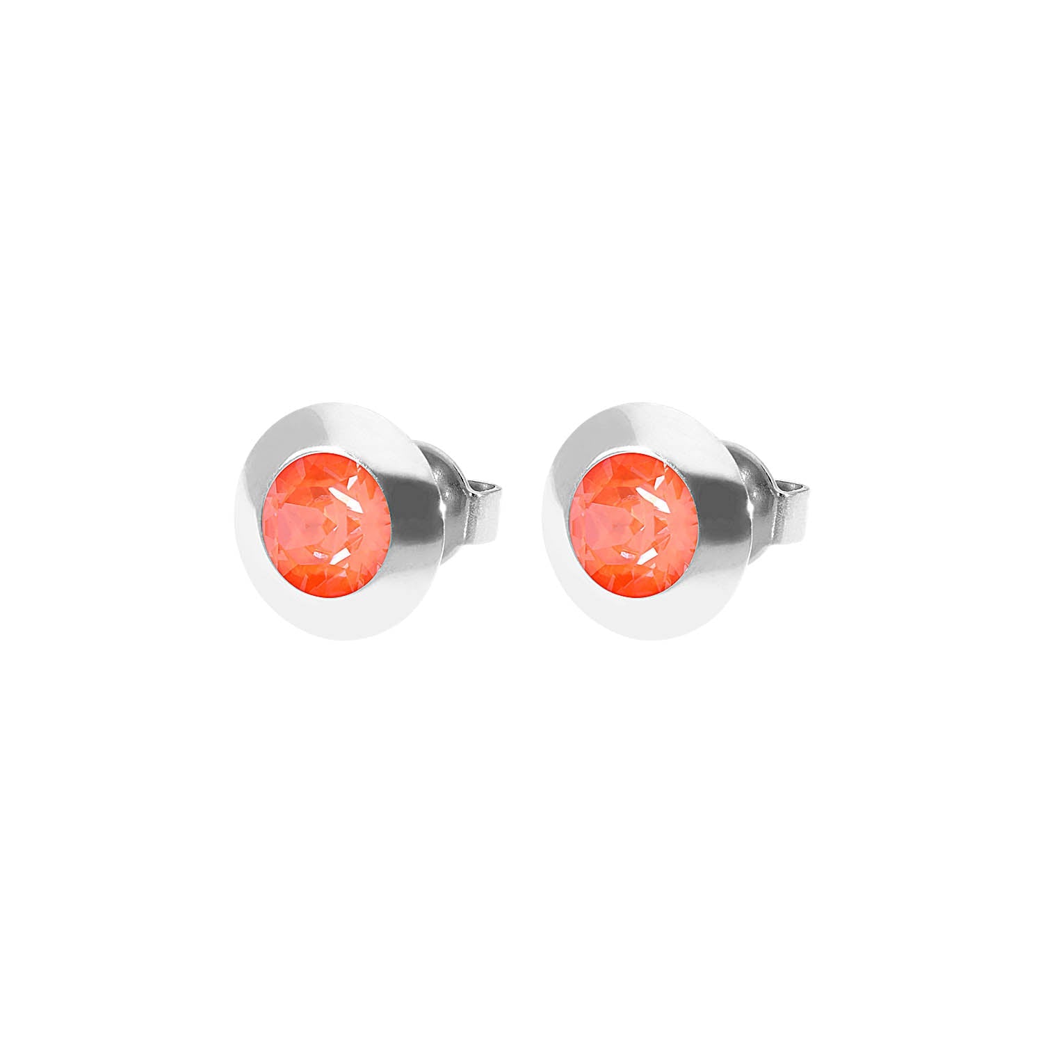 Tondo Ohrstecker 9 mm - Silber
