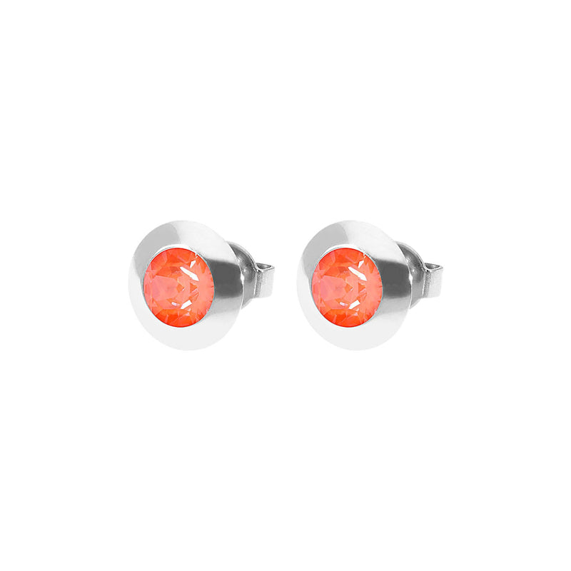 Tondo Ohrstecker 9 mm - Silber