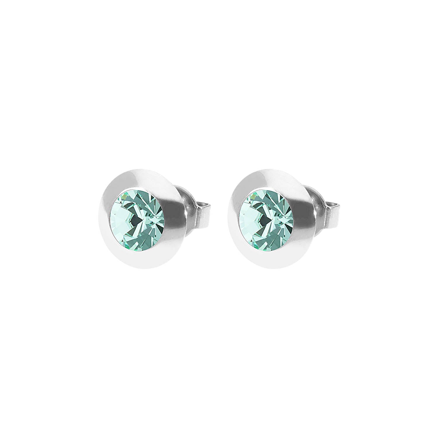 Tondo Ohrstecker 9 mm - Silber