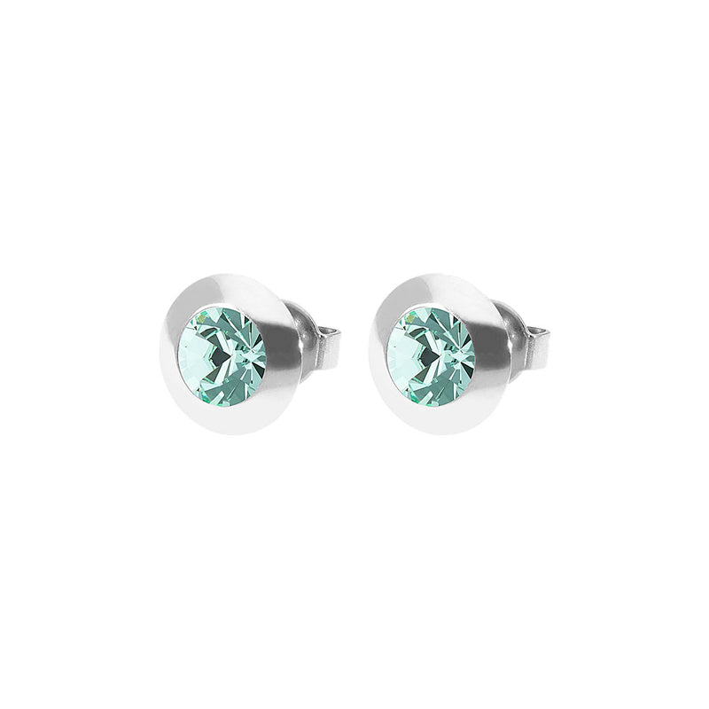 Tondo Ohrstecker 9 mm - Silber