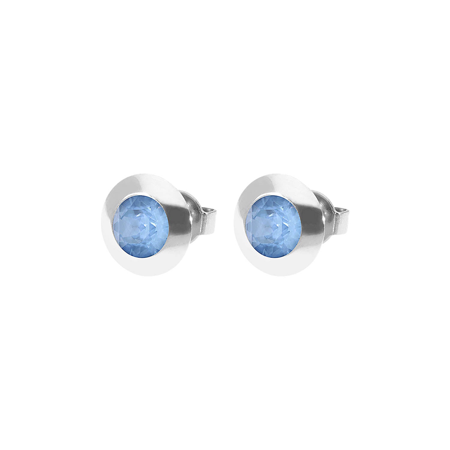 Tondo Ohrstecker 9 mm - Silber