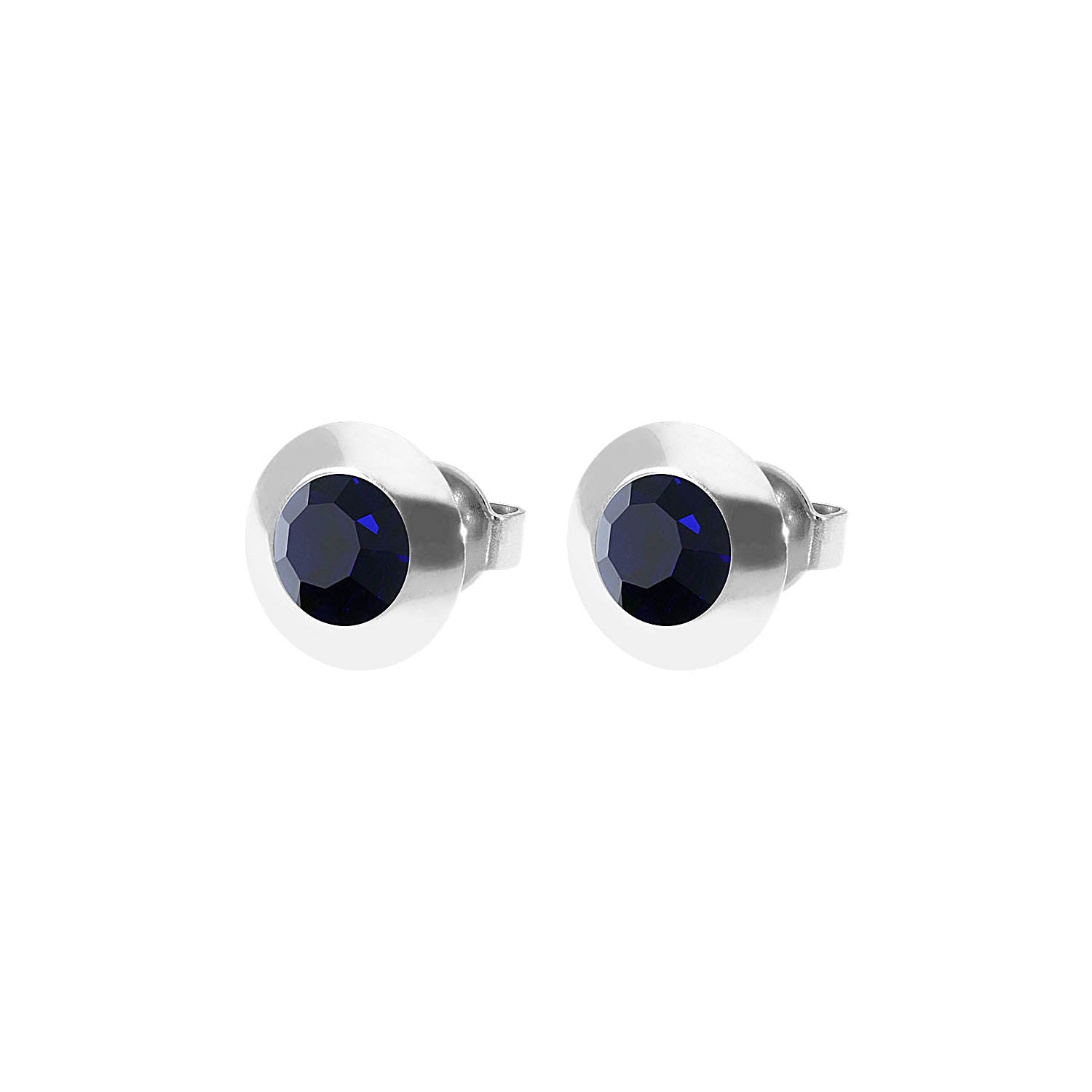 Tondo Ohrstecker 9 mm - Silber