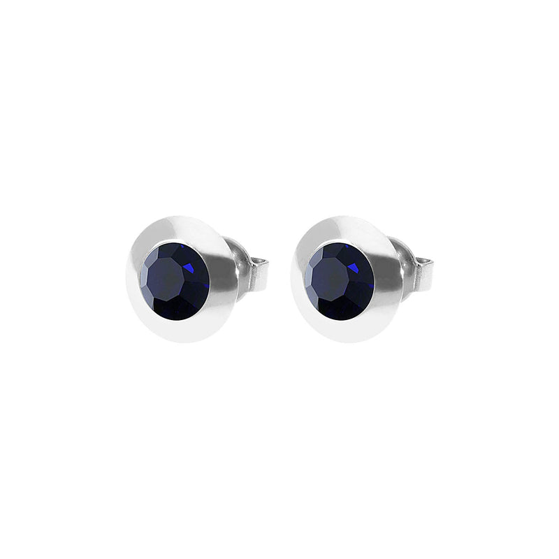 Tondo Ohrstecker 9 mm - Silber