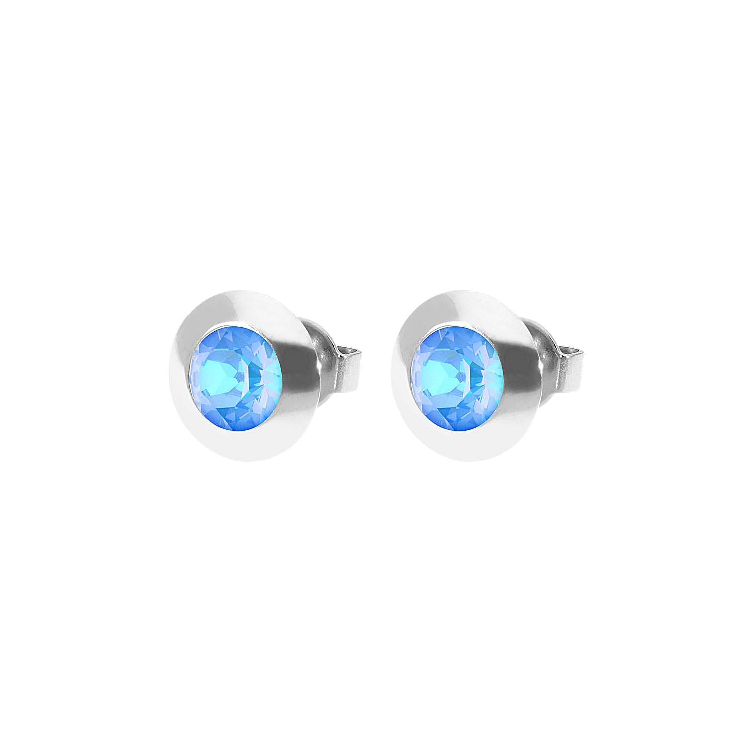 Tondo Ohrstecker 9 mm - Silber