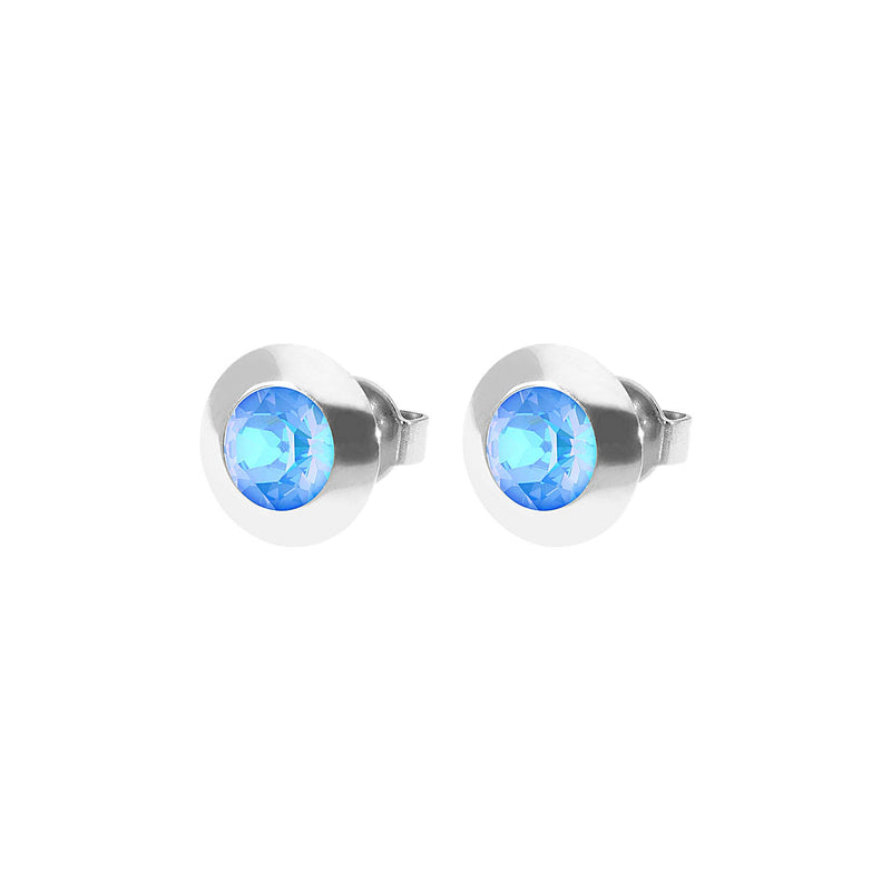 Tondo Ohrstecker 9 mm - Silber