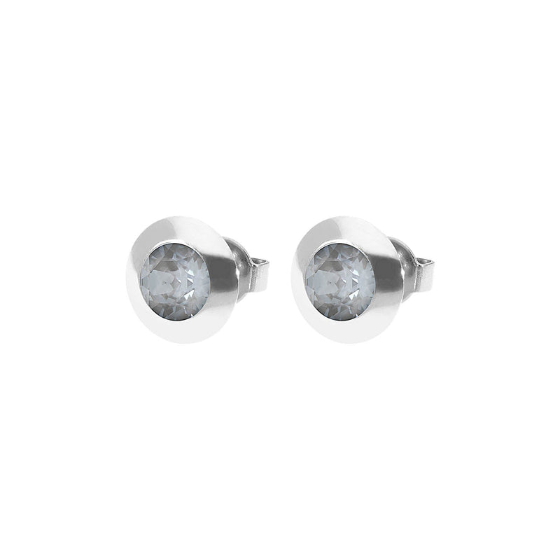 Tondo Ohrstecker 9 mm - Silber