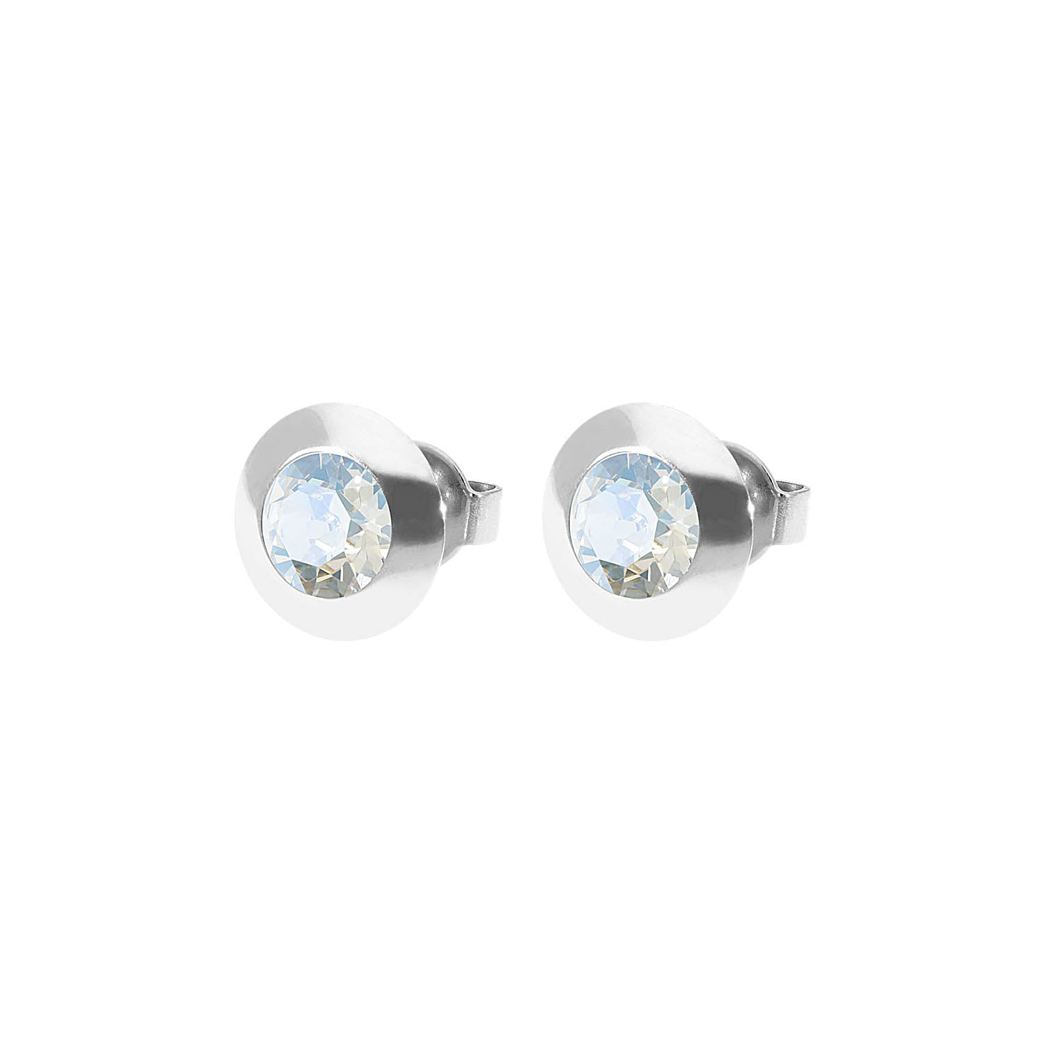 Tondo Ohrstecker 9 mm - Silber