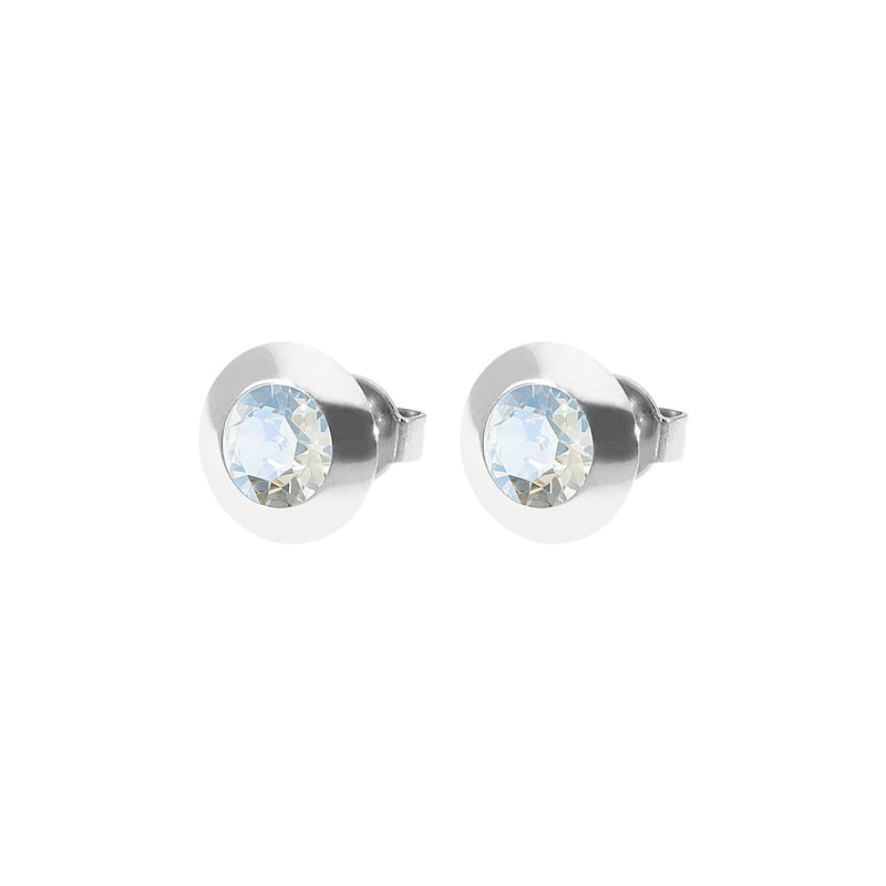 Tondo Ohrstecker 9 mm - Silber