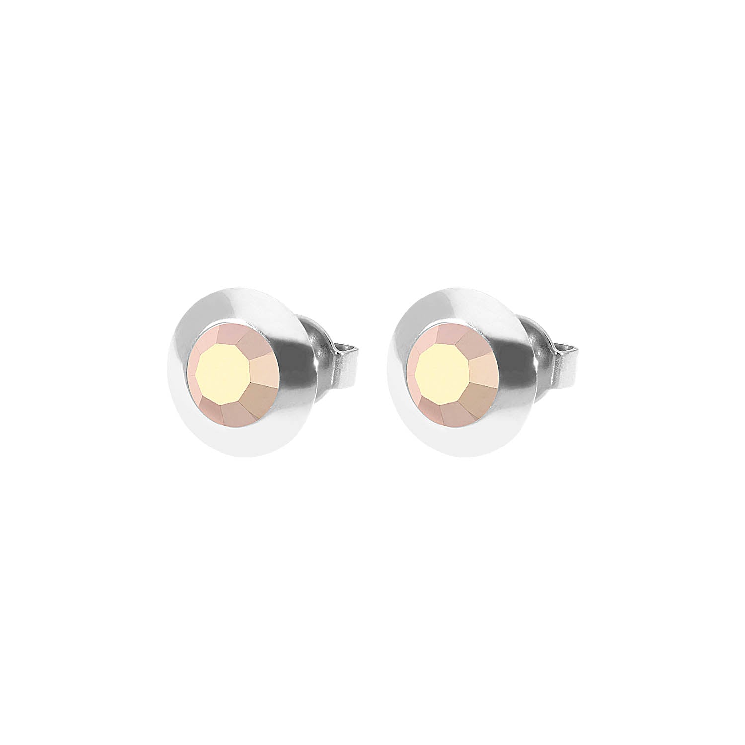 Tondo Ohrstecker 9 mm - Silber