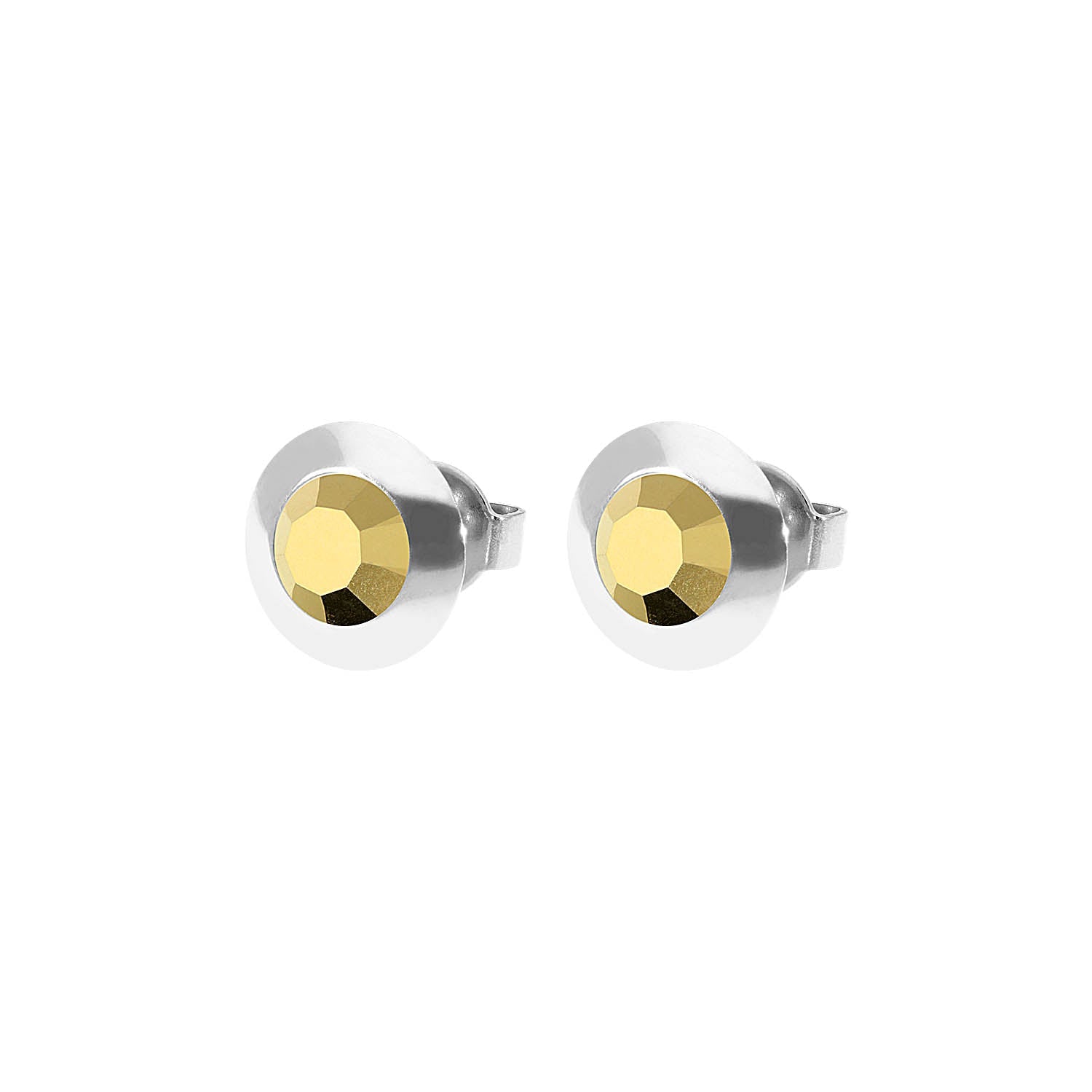 Tondo Ohrstecker 9 mm - Silber