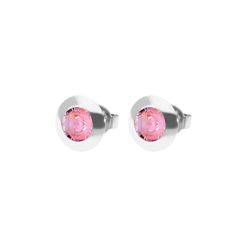 Tondo Ohrstecker 9 mm - Silber