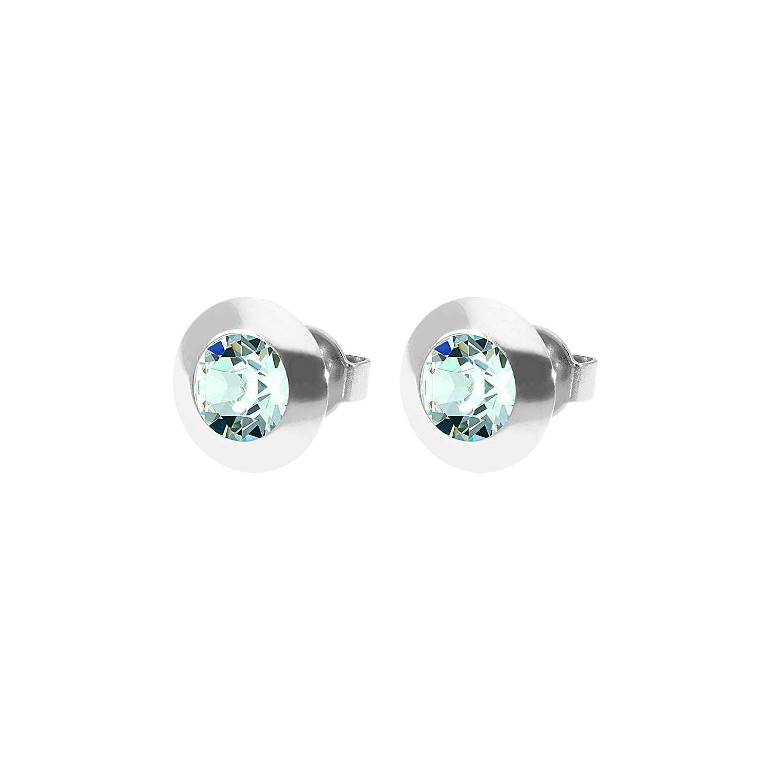 Tondo Ohrstecker 9 mm - Silber