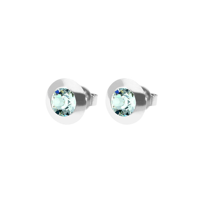 Tondo Ohrstecker 9 mm - Silber