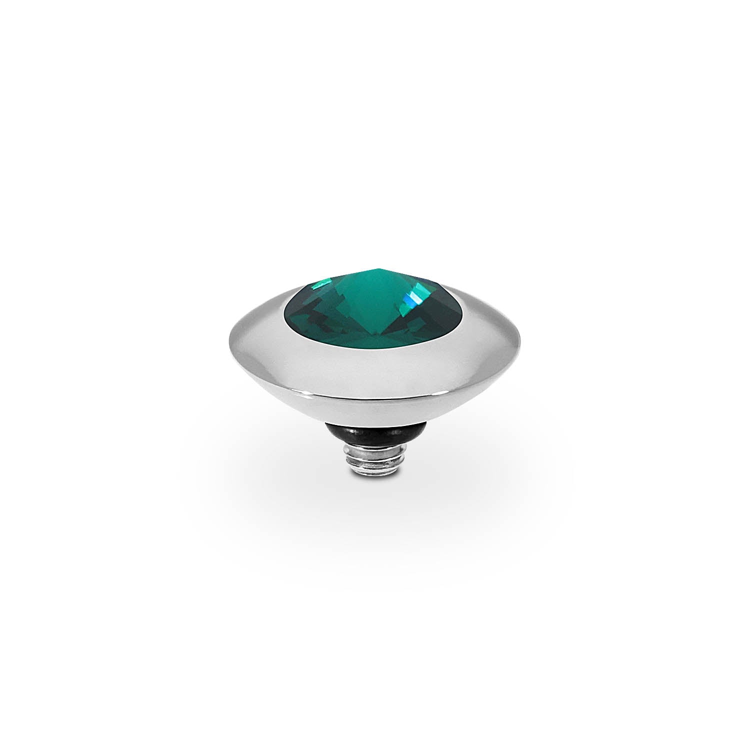 Tondo Top 9 mm - Silber emerald