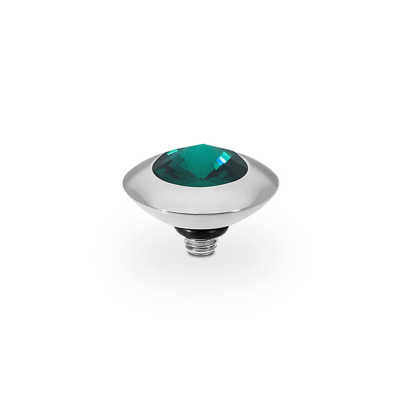 Tondo Top 9 mm - Silber emerald