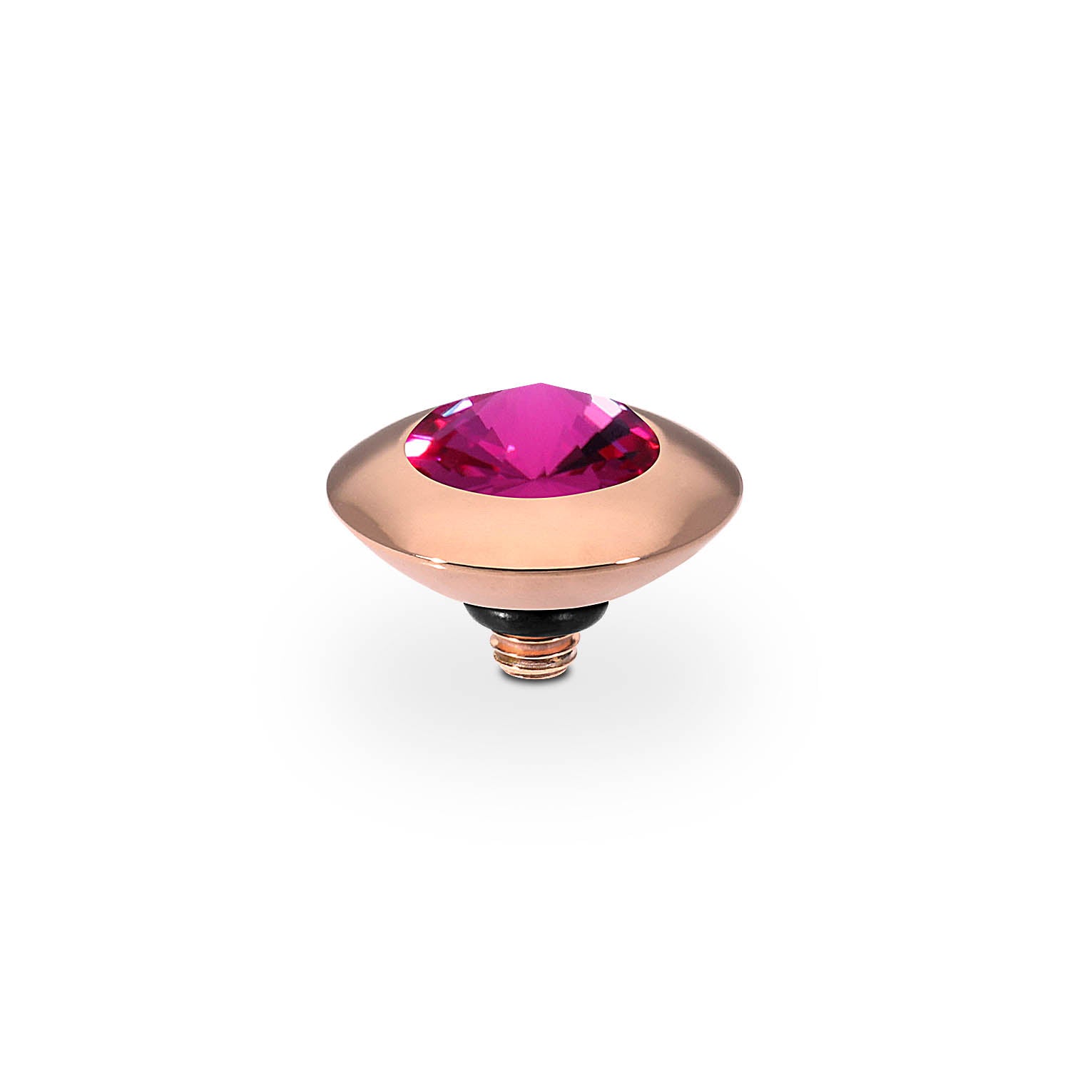 Tondo Top 9 mm - Roségold fuchsia