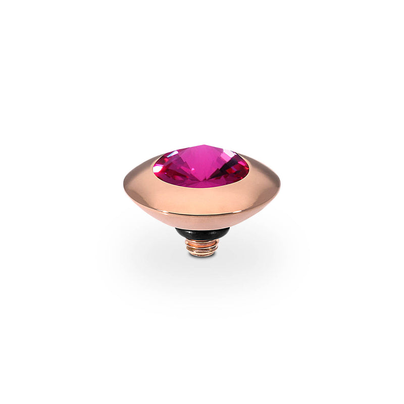 Tondo Top 9 mm - Roségold fuchsia
