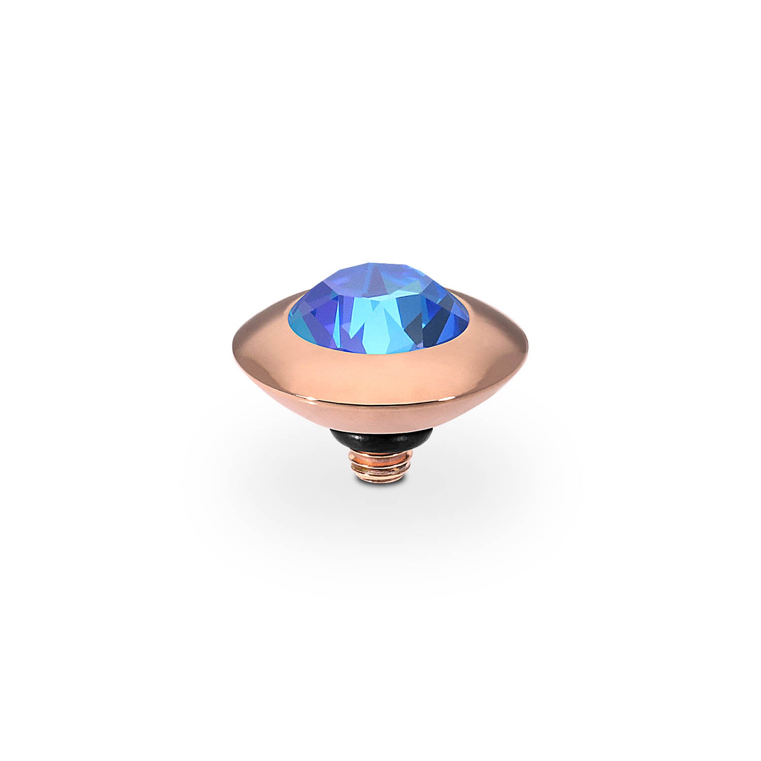 Tondo Top 9 mm - Roségold royal blue delite
