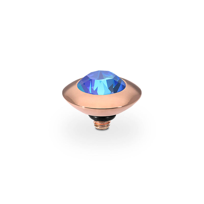 Tondo Top 9 mm - Roségold royal blue delite