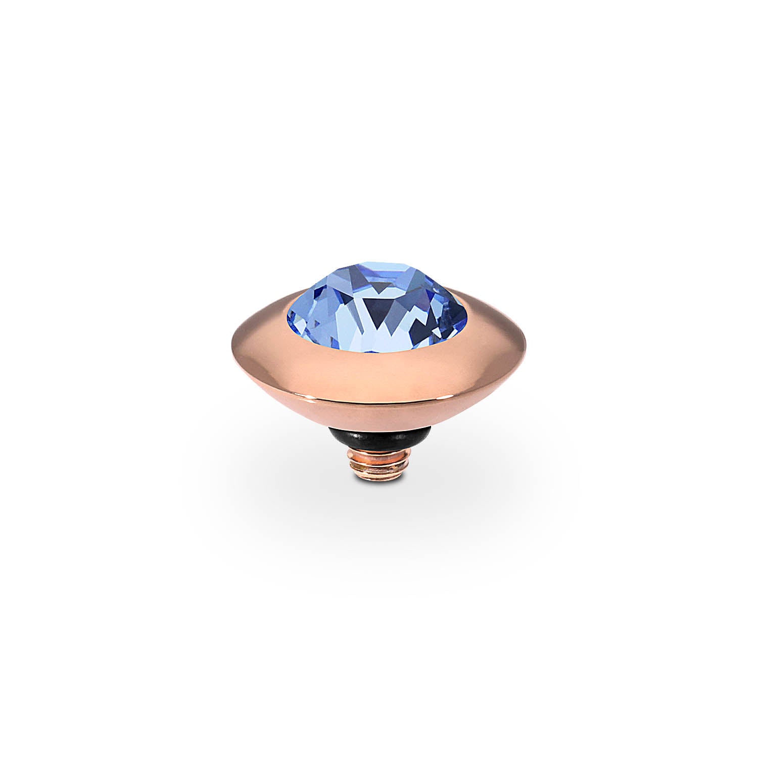Tondo Top 9 mm - Roségold light sapphire