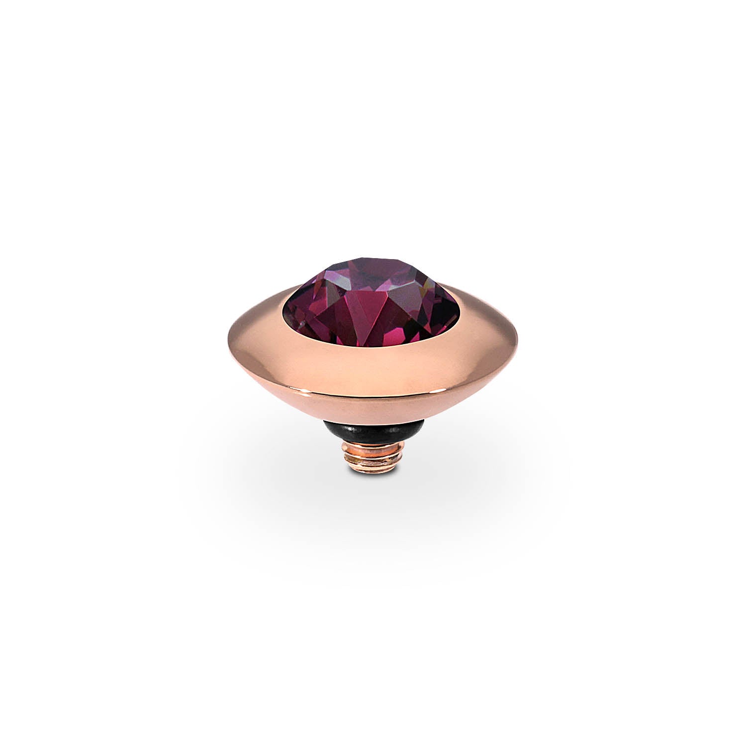 Tondo Top 9 mm - Roségold amethyst
