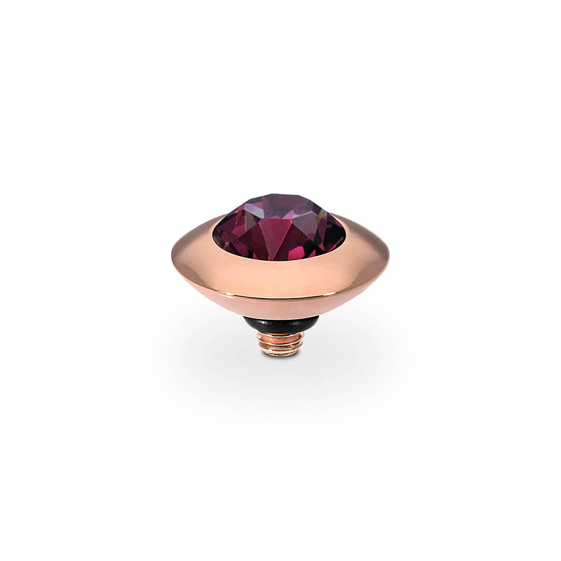 Tondo Top 9 mm - Roségold amethyst