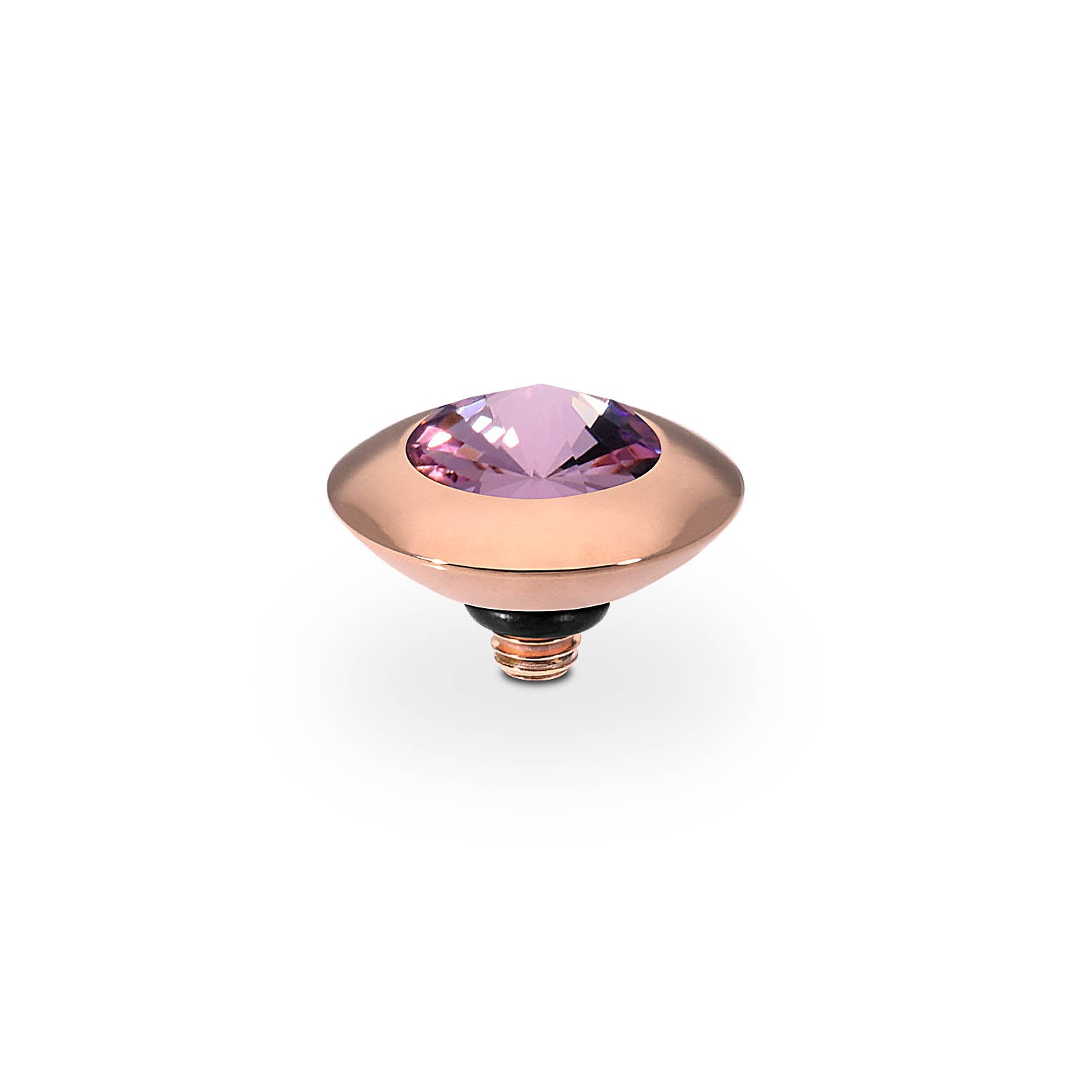 Tondo Top 9 mm - Roségold light amethyst
