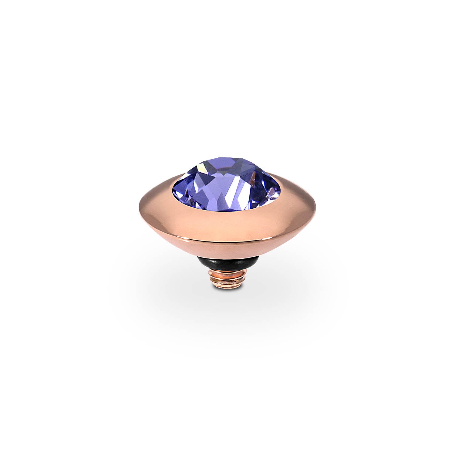 Tondo Top 9 mm - Roségold tanzanite