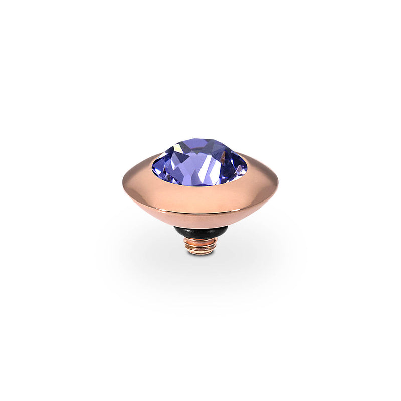 Tondo Top 9 mm - Roségold tanzanite