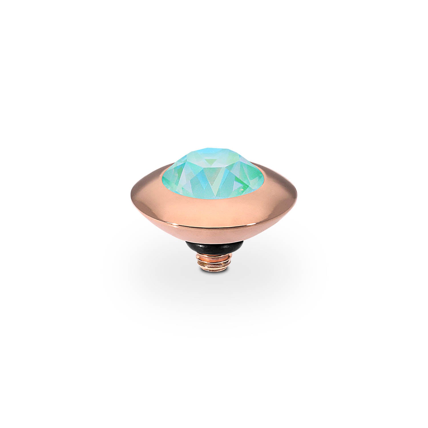 Tondo Top 9 mm - Roségold silky sage delite