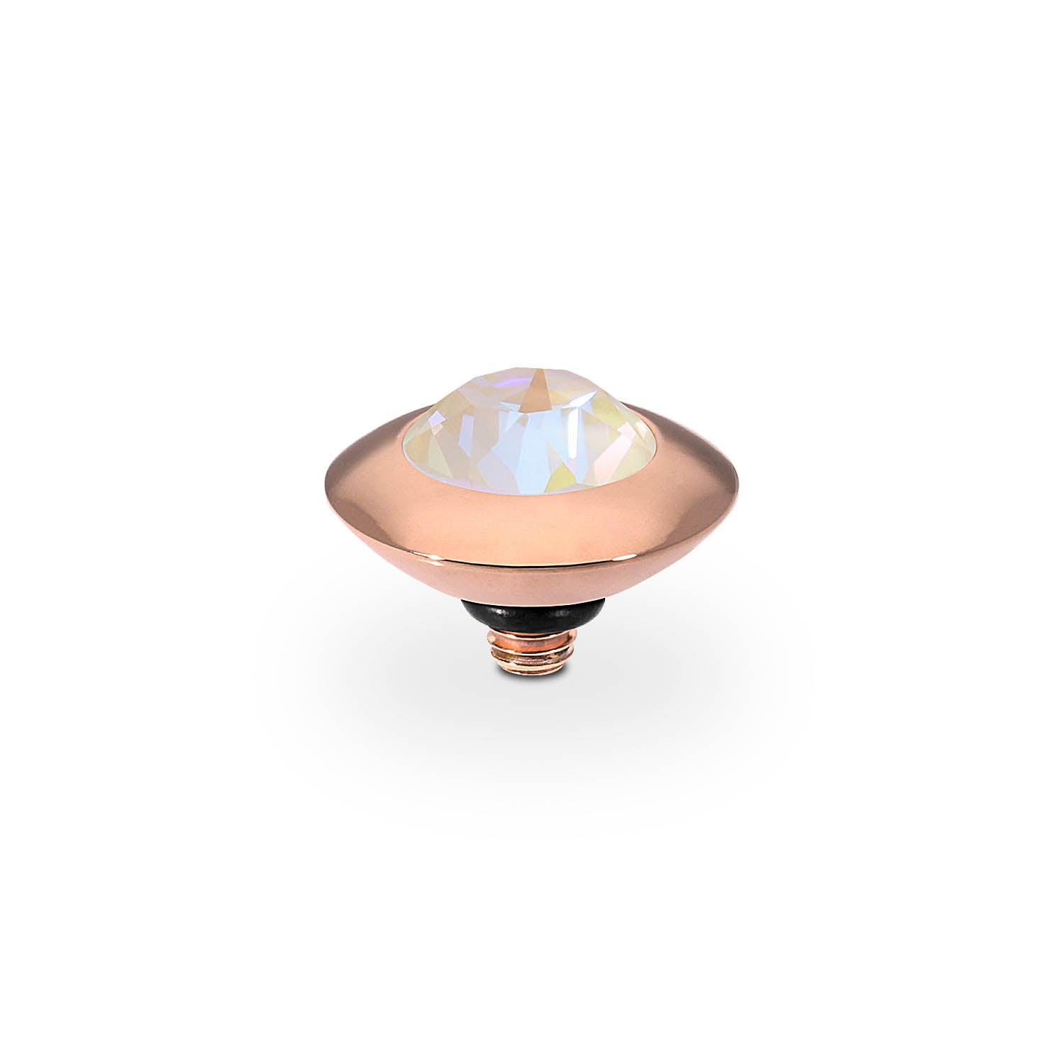 Tondo Top 9 mm - Roségold ivory cream delite